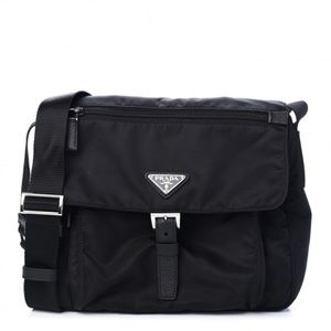 Prada Nylon Tessuto Saffiano Vela Crossbody